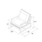 Sillón auxiliar tapizado Mika de RealRooms
