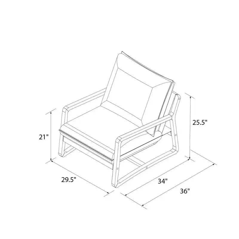 Sillón auxiliar tapizado Mika de RealRooms