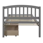Cama de plataforma tamaño Twin Whisen de diseño elegante con dos cajones y cabecero