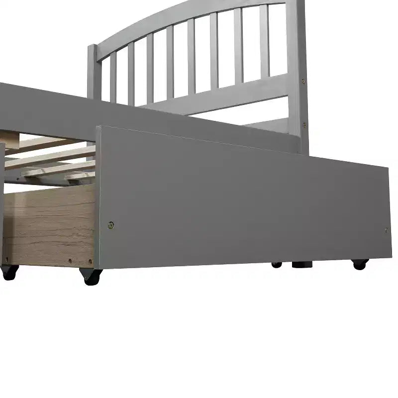 Cama de plataforma tamaño Twin Whisen de diseño elegante con dos cajones y cabecero