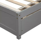 Cama de plataforma tamaño Twin Whisen de diseño elegante con dos cajones y cabecero