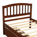 Cama de plataforma tamaño Twin Whisen de diseño elegante con dos cajones y cabecero