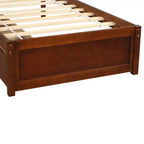 Cama de plataforma tamaño Twin Whisen de diseño elegante con dos cajones y cabecero