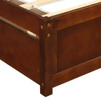 Cama de plataforma tamaño Twin Whisen de diseño elegante con dos cajones y cabecero