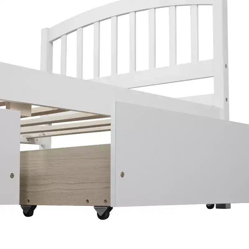 Cama de plataforma tamaño Twin Whisen de diseño elegante con dos cajones y cabecero