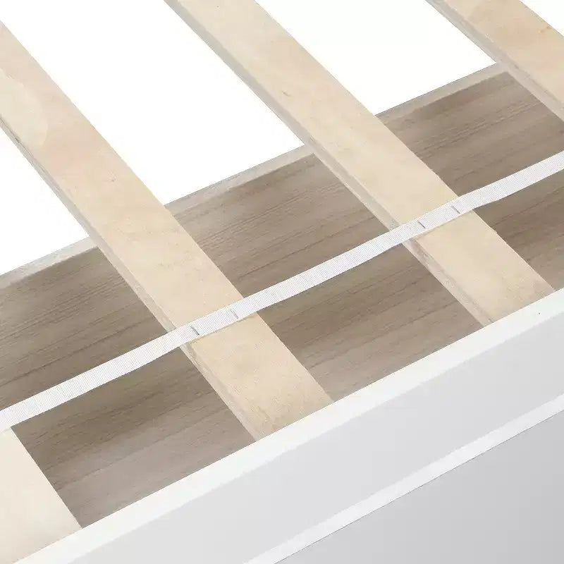 Cama de plataforma tamaño Twin Whisen de diseño elegante con dos cajones y cabecero