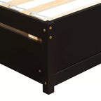 Cama de plataforma tamaño Twin Whisen de diseño elegante con dos cajones y cabecero