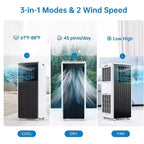 Garvee 8000 BTU Portable Air Conditioner, 3-in-1 AC Unit With Remote Control & Dehumidifier, Black