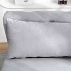 Zeus y Ruta Chaise Lounge Moderno Tapizado con Brazos Enrollados, Sofá Interior, Sillón Terciopelo con Almacenamiento y Almohada