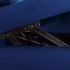 Zeus y Ruta Chaise Lounge Moderno Tapizado con Brazos Enrollados, Sofá Interior, Sillón Terciopelo con Almacenamiento y Almohada