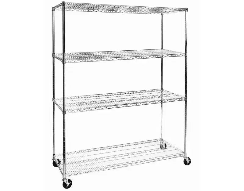 Estantería de alambre de acero ultra resistente de 4 niveles de 60 x 24 de Seville Classics