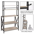 Yaheetech Estante de panadero de 6 niveles con patas ajustables para cocina