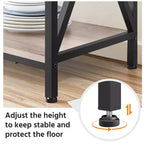 Yaheetech Estante de panadero de 6 niveles con patas ajustables para cocina