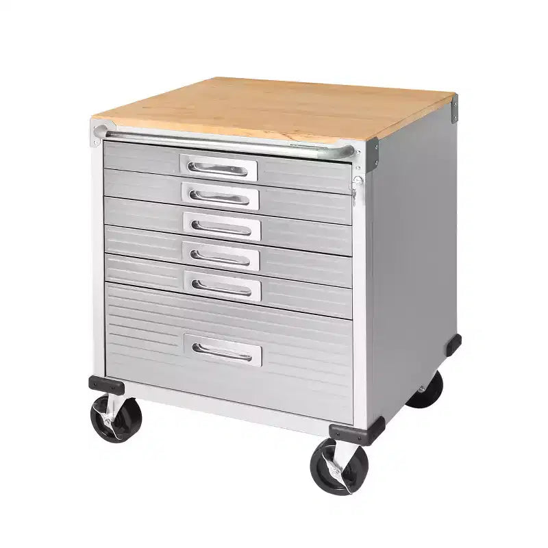 Seville Classics UltraHD Gabinete con 6 cajones de cierre suave, 28 x 25 x 34.5