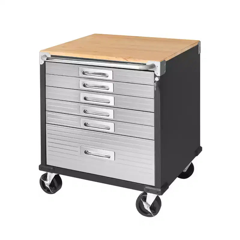 Seville Classics UltraHD Gabinete con 6 cajones de cierre suave, 28 x 25 x 34.5