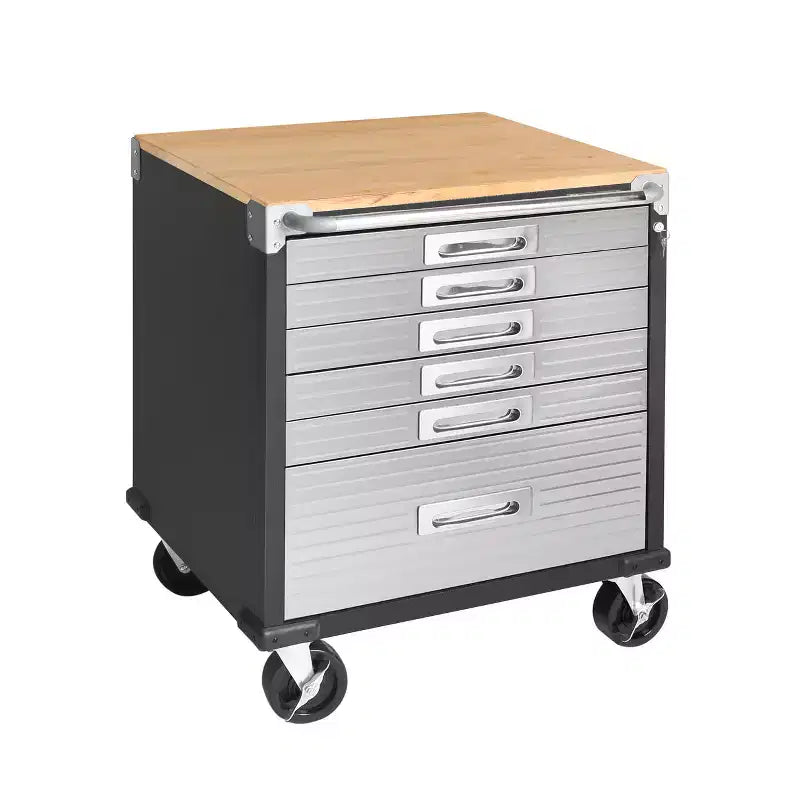 Seville Classics UltraHD Gabinete con 6 cajones de cierre suave, 28 x 25 x 34.5