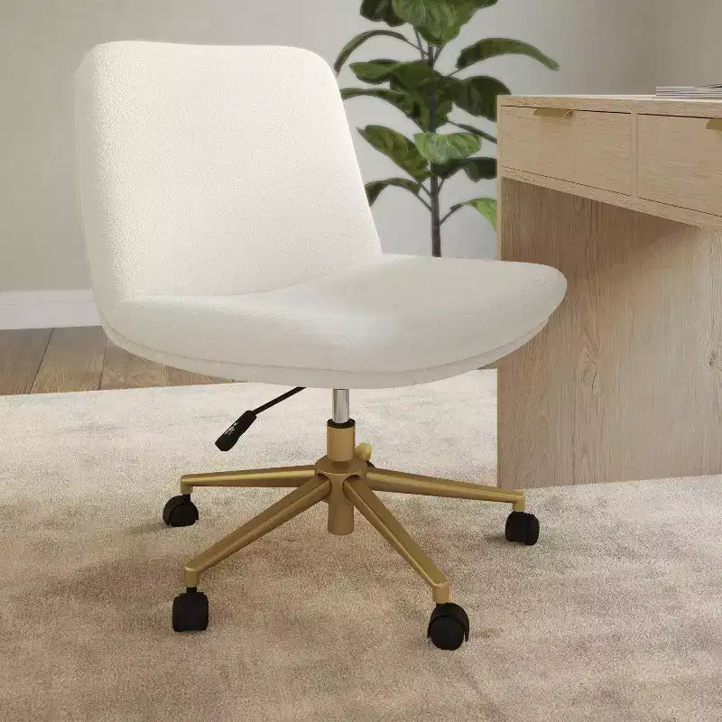 Silla de oficina tapizada Eloise de Martha Stewart