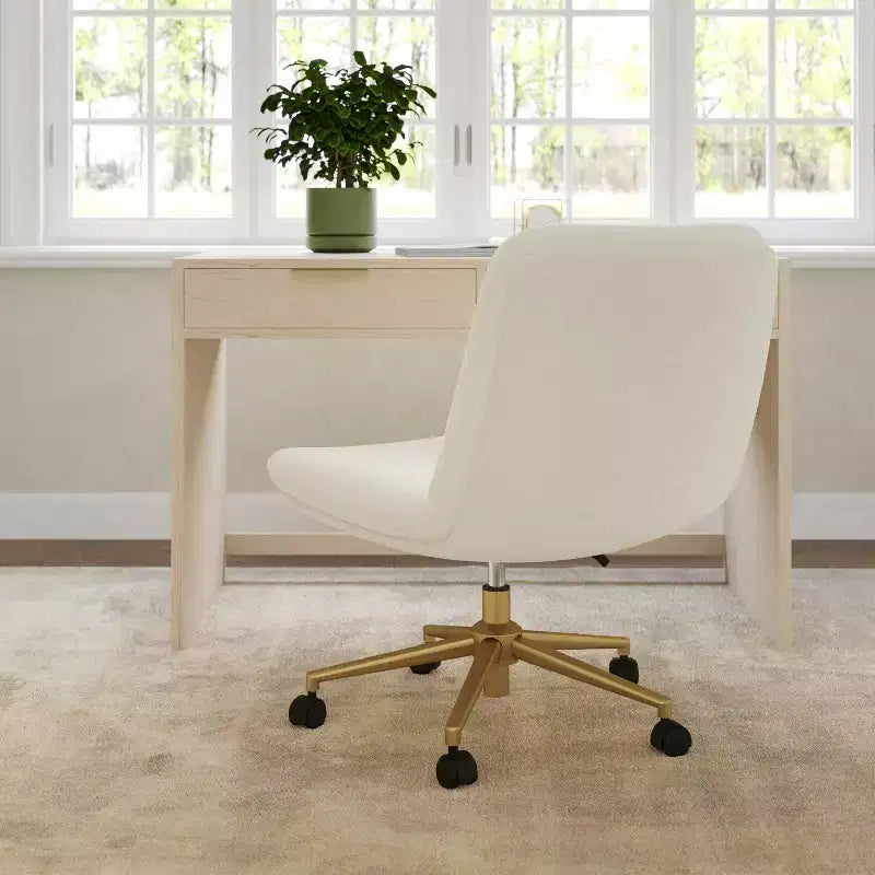 Silla de oficina tapizada Eloise de Martha Stewart