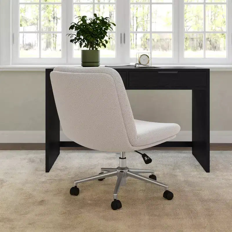 Silla de oficina tapizada Eloise de Martha Stewart