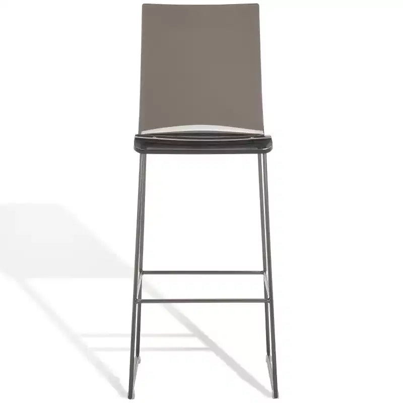 Bryant Acrylic Barstool - SFV2564 - Smoke Grey/Gunmetal - Safavieh Couture