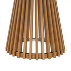 Mesa de comedor redonda Plank+Beam 48 Lido, mesa de cocina minimalista de madera maciza para 4 personas