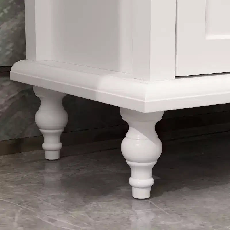 Mueble de TV Famapy con puertas de cristal y cajones de almacenamiento para sala de estar