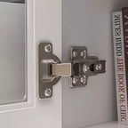 Mueble de TV Famapy con puertas de cristal y cajones de almacenamiento para sala de estar