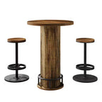 Juego de mesa de pub MAYEERTY Bistro con 2 taburetes de bar, juego de mesa y sillas de comedor para barra de casa