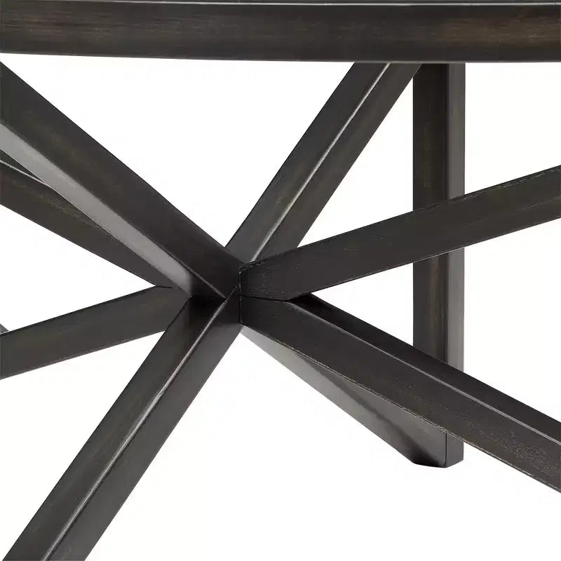 Mesa de centro redonda/ovalada Mesa auxiliar de cristal Mesa de cóctel Mesa de sofá Mesa lateral Mesa de centro, Negro/Cerezo-ModernLuxe