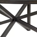 Mesa de centro redonda/ovalada Mesa auxiliar de cristal Mesa de cóctel Mesa de sofá Mesa lateral Mesa de centro, Negro/Cerezo-ModernLuxe