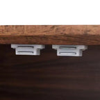 Alacena de estilo rústico de 71" con 2 cajones y 8 estantes en la puerta - Almacenamiento independiente con textura en relieve para cocina, comedor y sala de estar