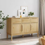 vidaXL Aparador Armario de Almacenamiento Muebles Hogar Salón Madera Maciza Pino