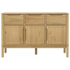 vidaXL Aparador Armario de Almacenamiento Muebles Hogar Salón Madera Maciza Pino