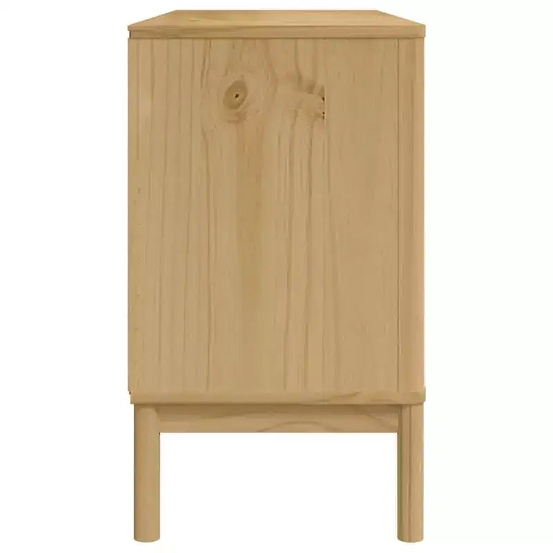 vidaXL Aparador Armario de Almacenamiento Muebles Hogar Salón Madera Maciza Pino