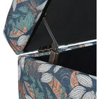 Christopher Knight Home Karaugh Otomana de almacenamiento con diseño floral contemporáneo y patas de abedul