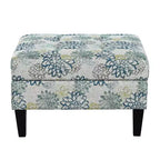 Christopher Knight Home Karaugh Otomana de almacenamiento con diseño floral contemporáneo y patas de abedul
