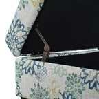 Christopher Knight Home Karaugh Otomana de almacenamiento con diseño floral contemporáneo y patas de abedul