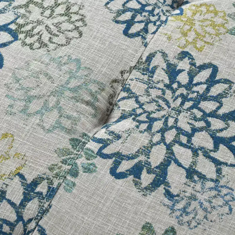 Christopher Knight Home Karaugh Otomana de almacenamiento con diseño floral contemporáneo y patas de abedul