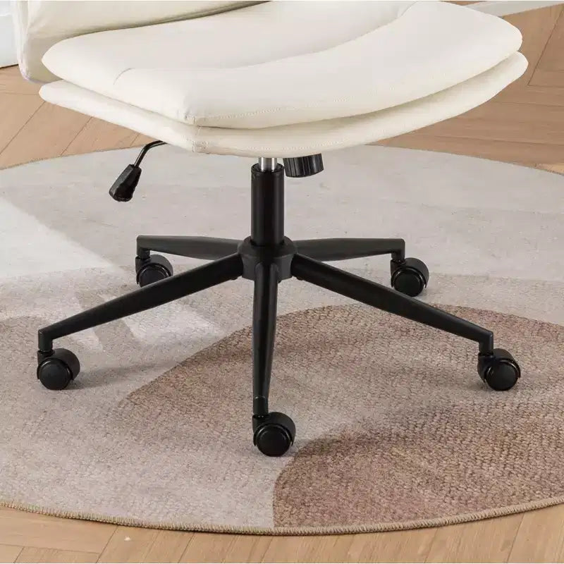 Silla de oficina giratoria ajustable Vatros con asiento ancho