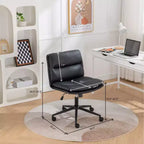Silla de oficina giratoria ajustable Vatros con asiento ancho