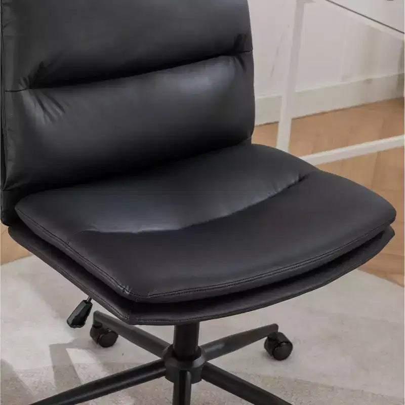 Silla de oficina giratoria ajustable Vatros con asiento ancho