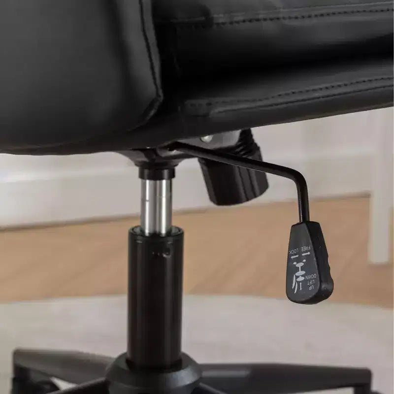 Silla de oficina giratoria ajustable Vatros con asiento ancho