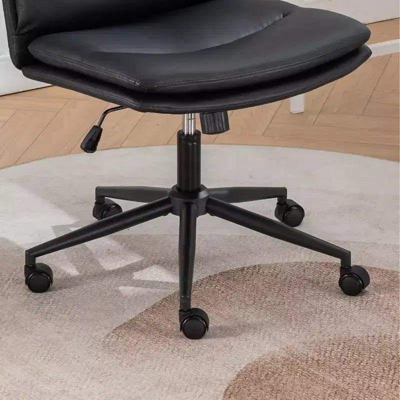 Silla de oficina giratoria ajustable Vatros con asiento ancho