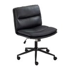 Silla de oficina giratoria ajustable Vatros con asiento ancho
