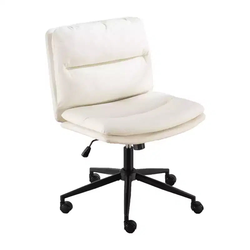 Chaise de bureau pivotante réglable Vatros avec siège large
