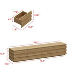Mueble de TV Moderno de Madera Famapy con Tiras Decorativas - Almacenamiento Elegante para Salas de Estar
