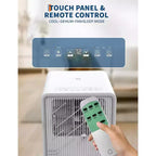 Garvee 14000 BTU Portable Air Conditioner, Modern White Easy-Control Panel, Energy Efficient Cooling for Large Rooms Home Office
