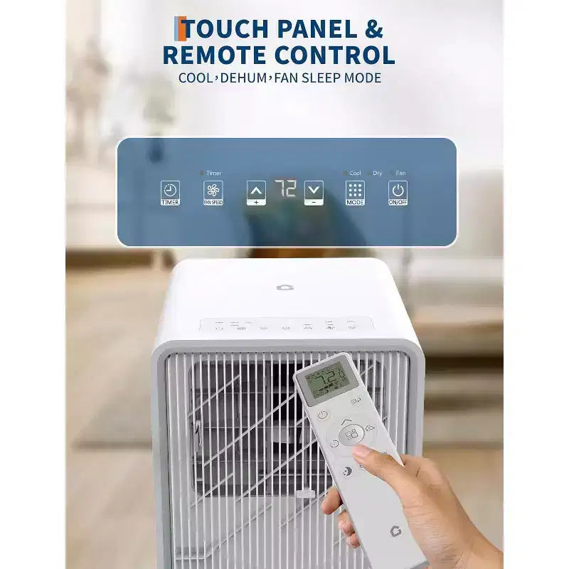Garvee 8000 BTU Portable Air Conditioner with Remote, 3-in-1 AC Unit Quiet Sleep Mode Energy Efficient Cooling Fan Window Kit