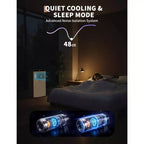 8,000 BTU Portable Air Conditioners, 3-in-1 Portable AC Unit Cools Up to 350 Sq.Ft, Conditioner with Fast Cooling/Energy Saving/24Hrs Timer