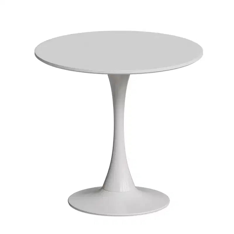 Vatros Petite table de salle à manger ronde pour 2, avec piètement en métal